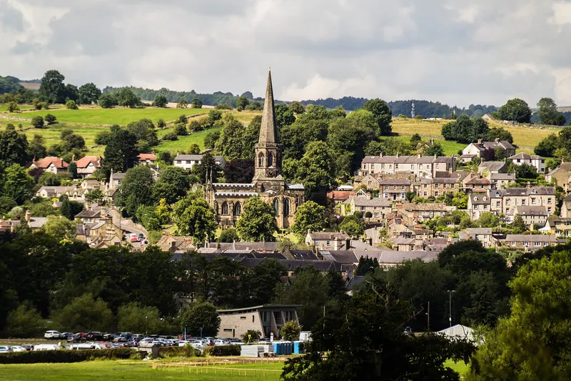 The Peak District town of Bakewell
