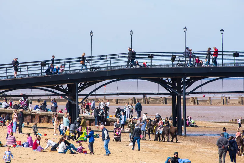 Cleethorpes beach and pier