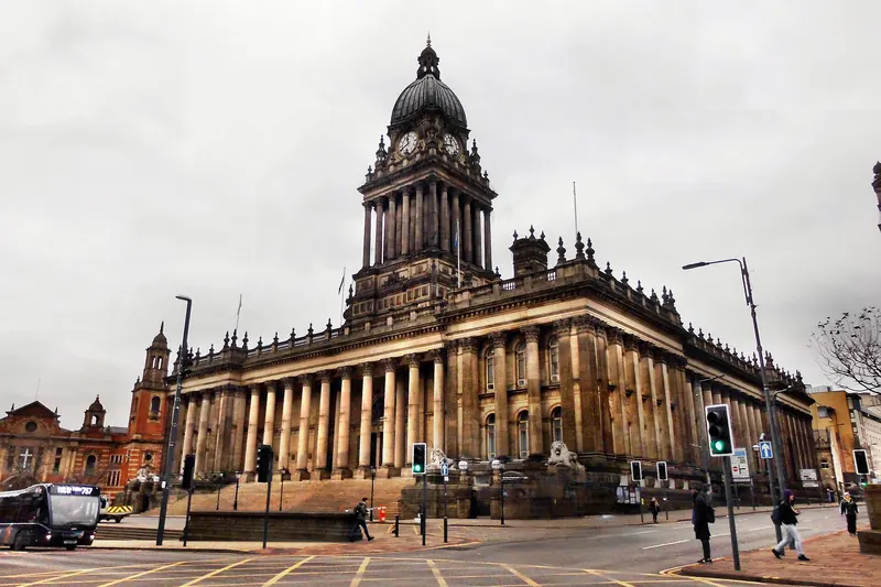 Leeds Town Hall and its clock tower