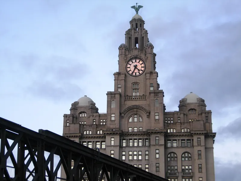 The Royal Liver Building on Liverpool's waterfront